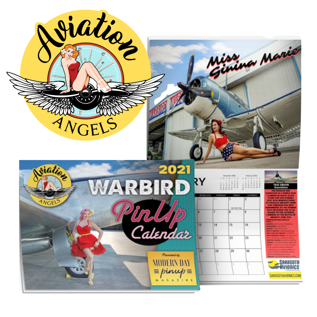 Aviation Angels 2021 Pin Up Warbird Calendar The Parisian Hostess