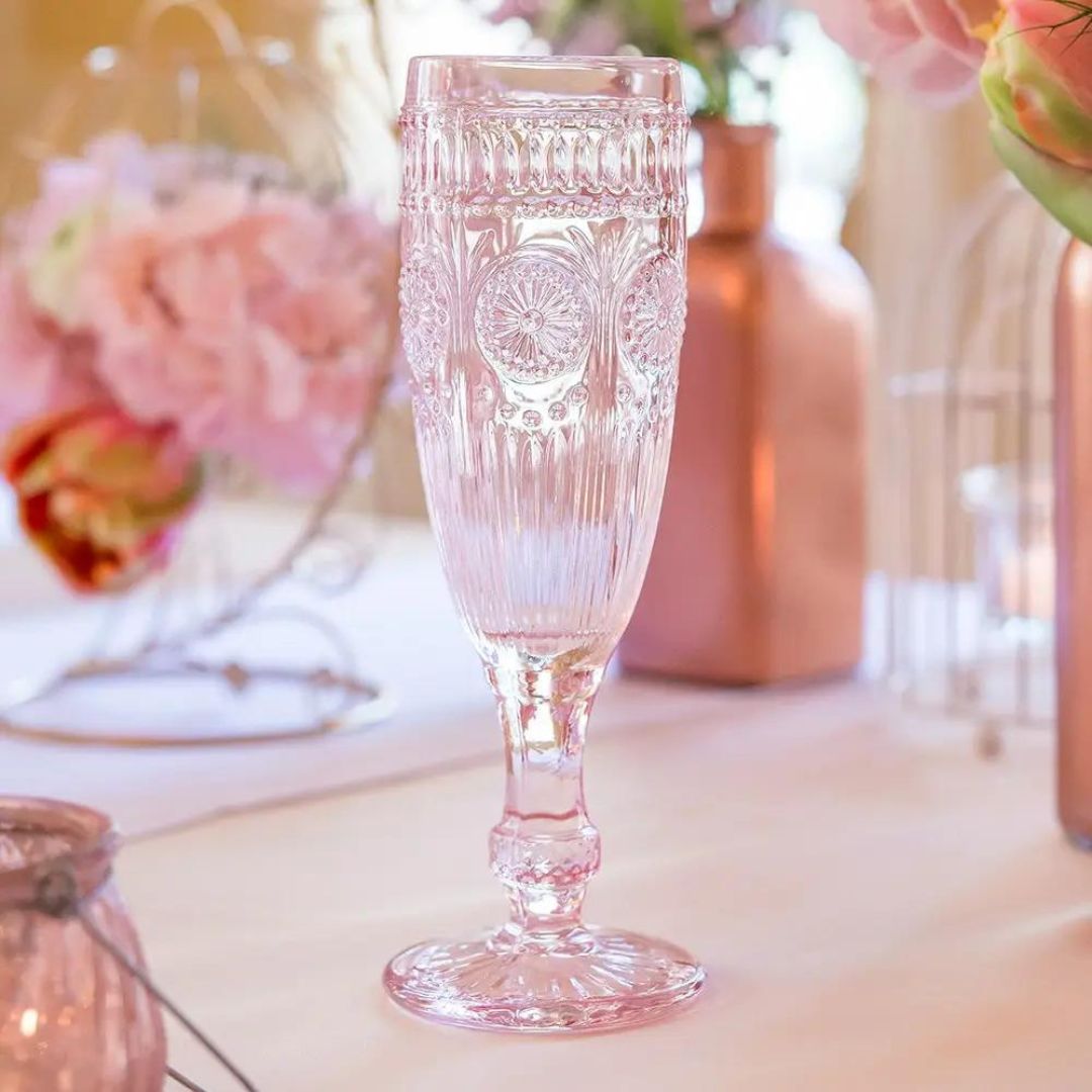 Pink Champagne Flutes | Fancy Glasses
